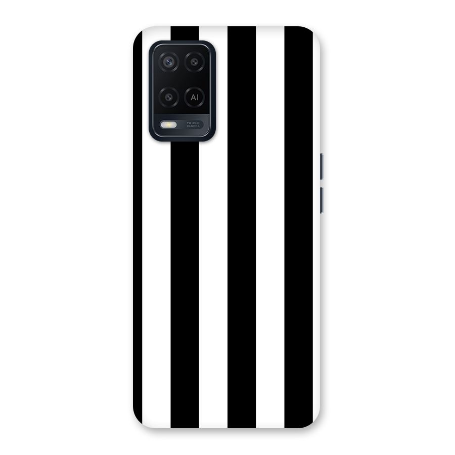 Lavish Black Stripes Back Case for Oppo A54