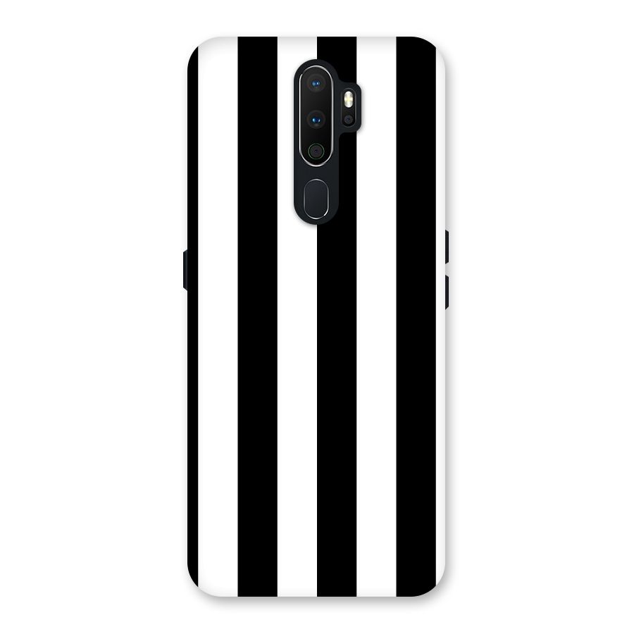 Lavish Black Stripes Back Case for Oppo A5 (2020)