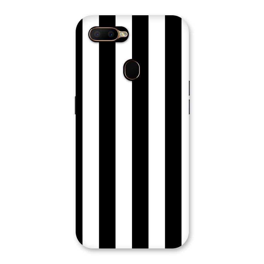 Lavish Black Stripes Back Case for Oppo A5s