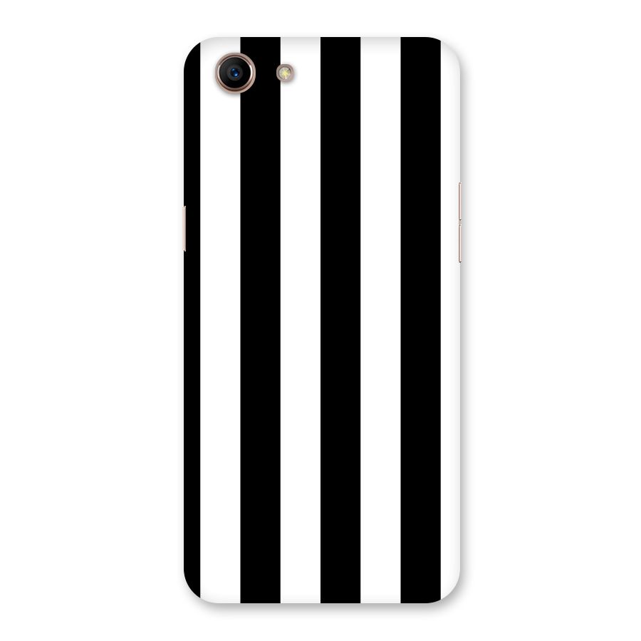 Lavish Black Stripes Back Case for Oppo A83 (2018)