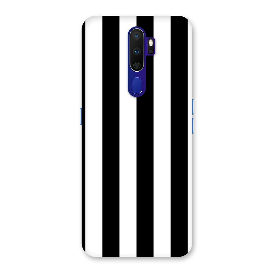 Lavish Black Stripes Back Case for Oppo A9 (2020)