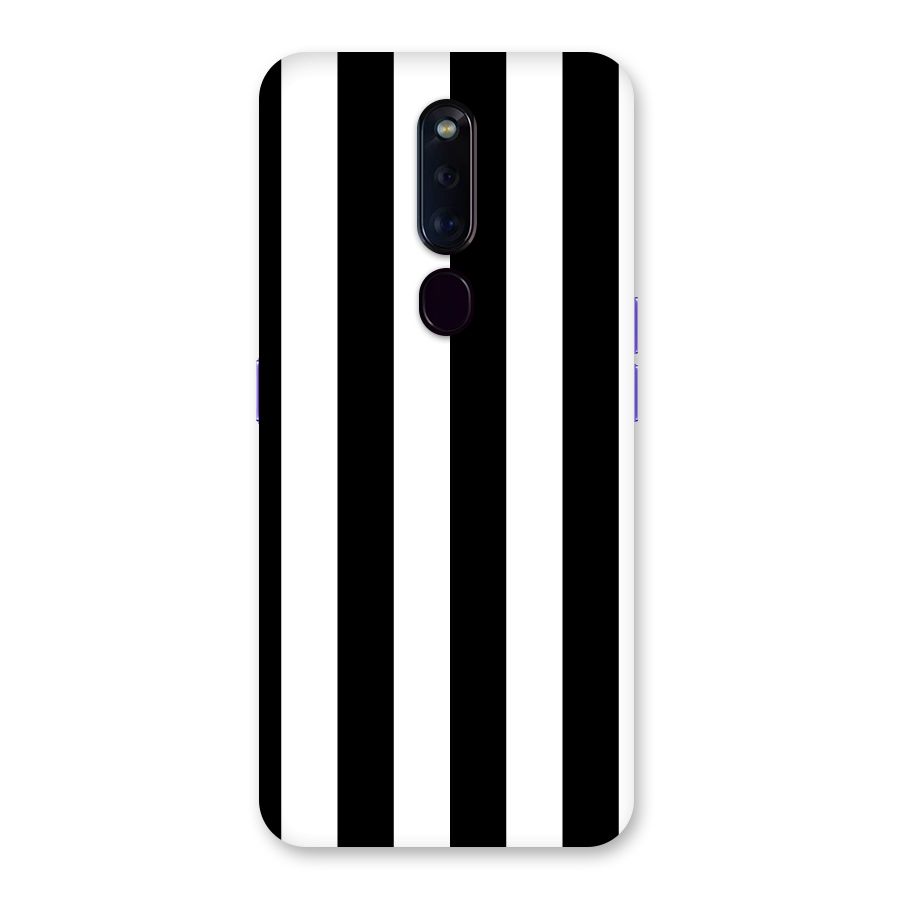 Lavish Black Stripes Back Case for Oppo F11 Pro