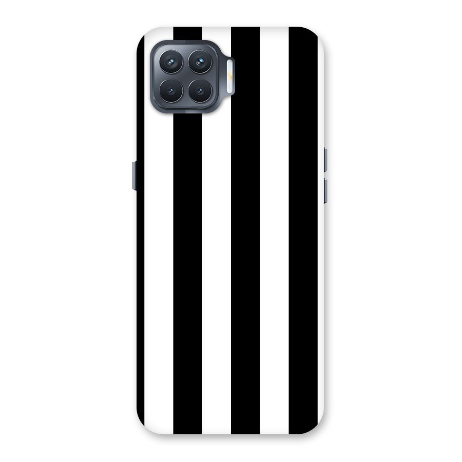 Lavish Black Stripes Back Case for Oppo F17 Pro
