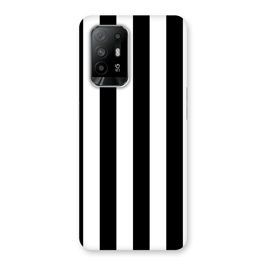 Lavish Black Stripes Back Case for Oppo F19 Pro Plus 5G