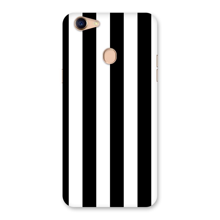 Lavish Black Stripes Back Case for Oppo F5 Youth