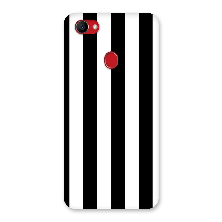 Lavish Black Stripes Back Case for Oppo F7