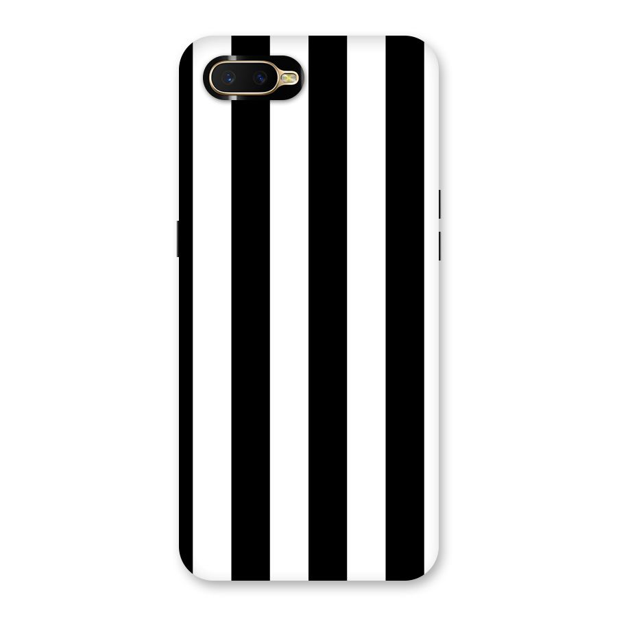 Lavish Black Stripes Back Case for Oppo K1