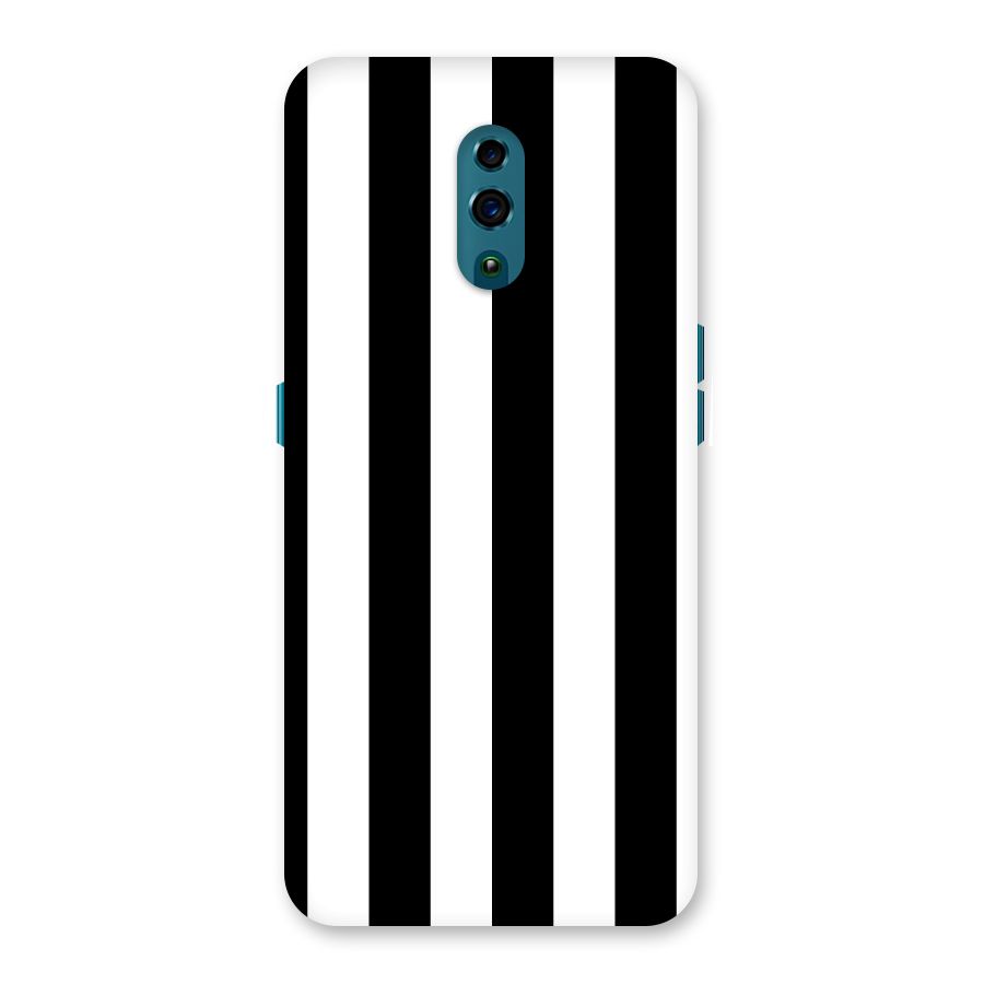 Lavish Black Stripes Back Case for Oppo Reno
