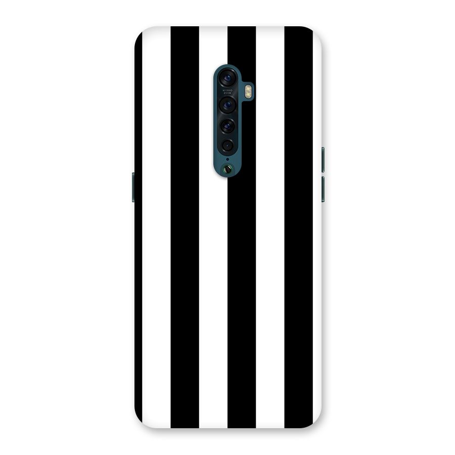 Lavish Black Stripes Back Case for Oppo Reno2