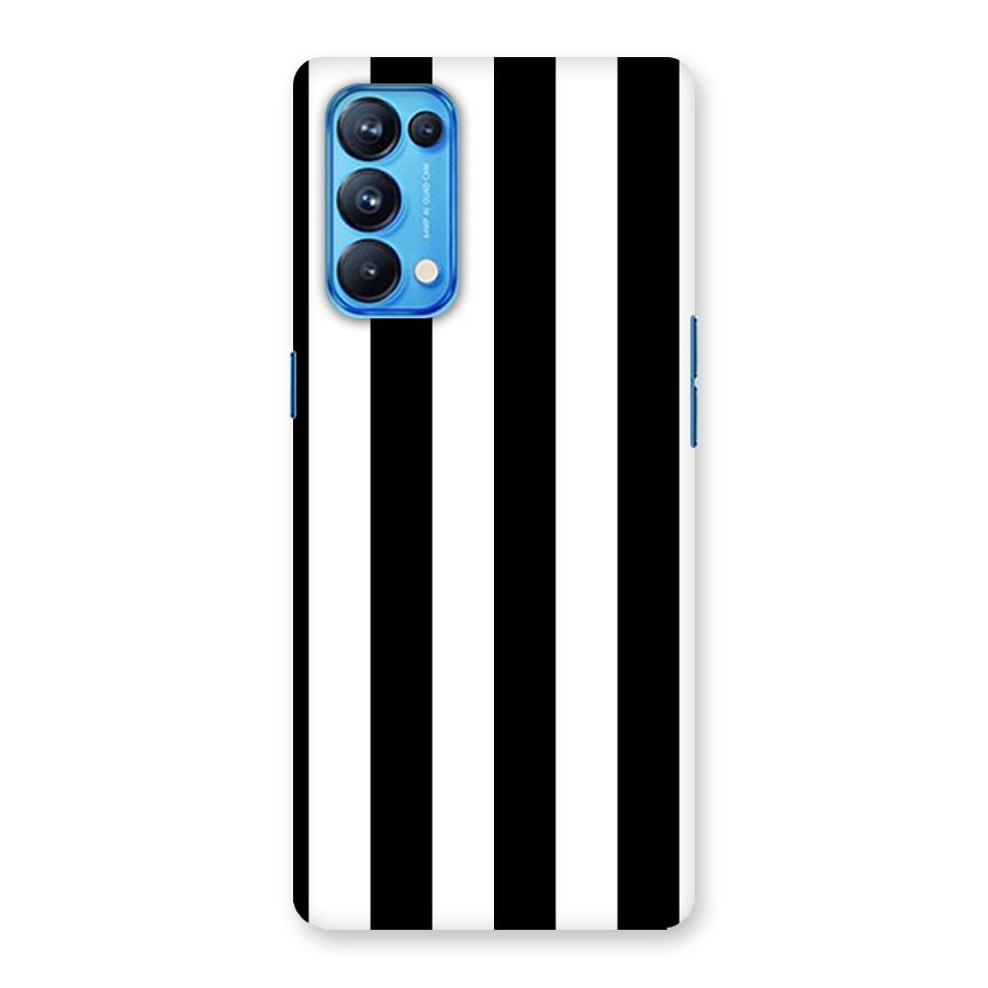 Lavish Black Stripes Back Case for Oppo Reno5 Pro 5G