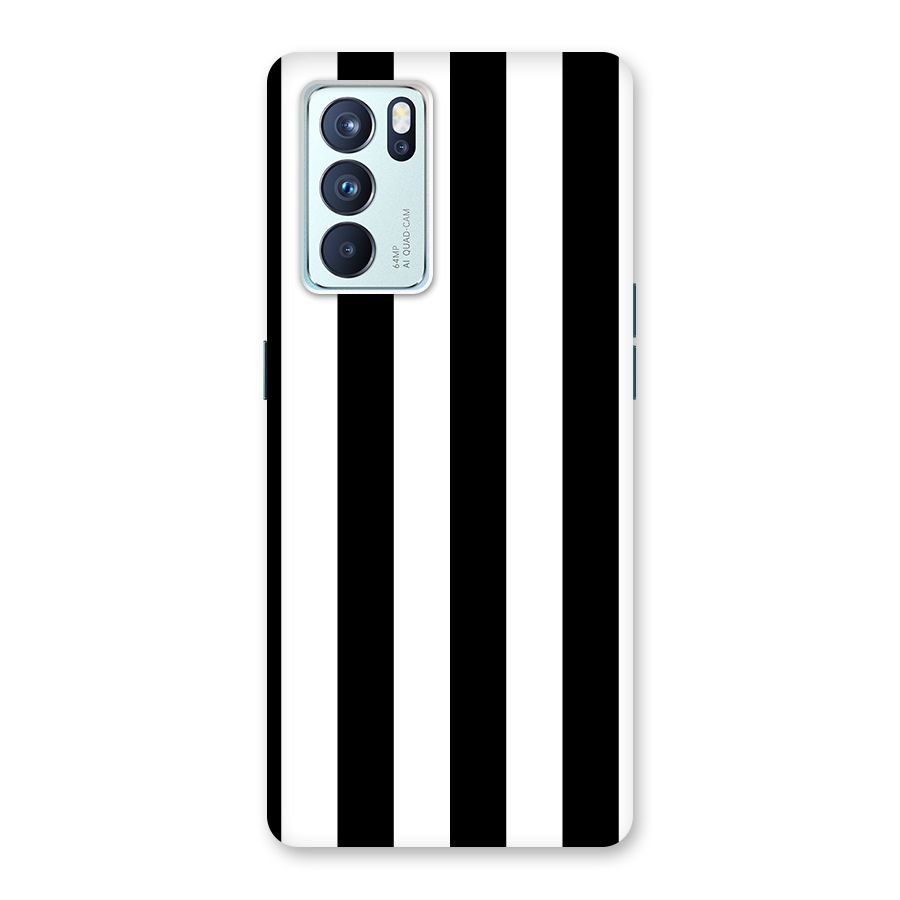Lavish Black Stripes Back Case for Oppo Reno6 Pro 5G