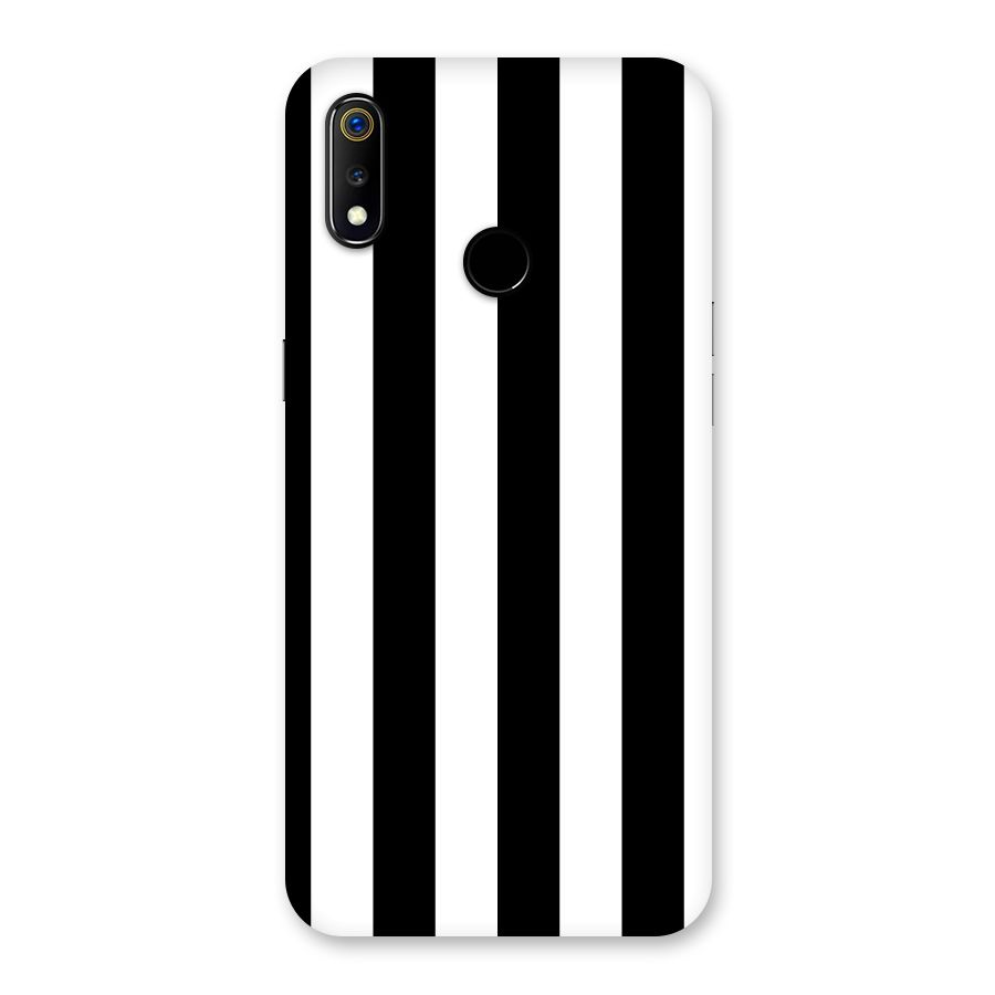Lavish Black Stripes Back Case for Realme 3