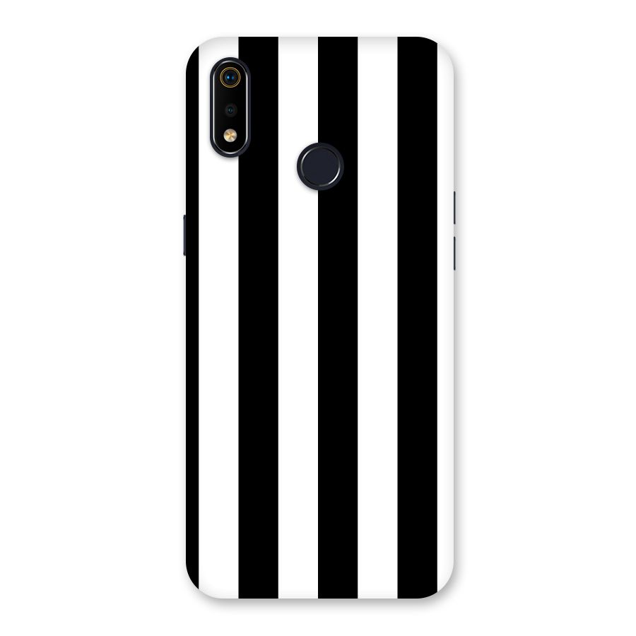 Lavish Black Stripes Back Case for Realme 3i