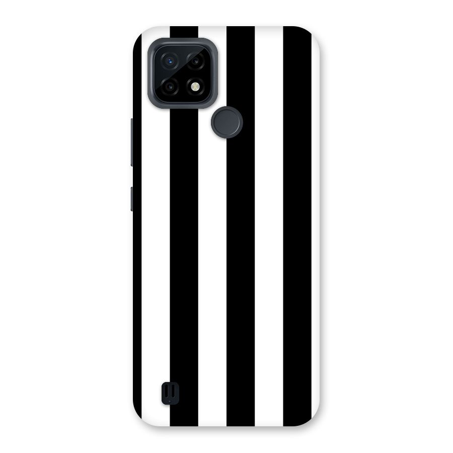 Lavish Black Stripes Back Case for Realme C21