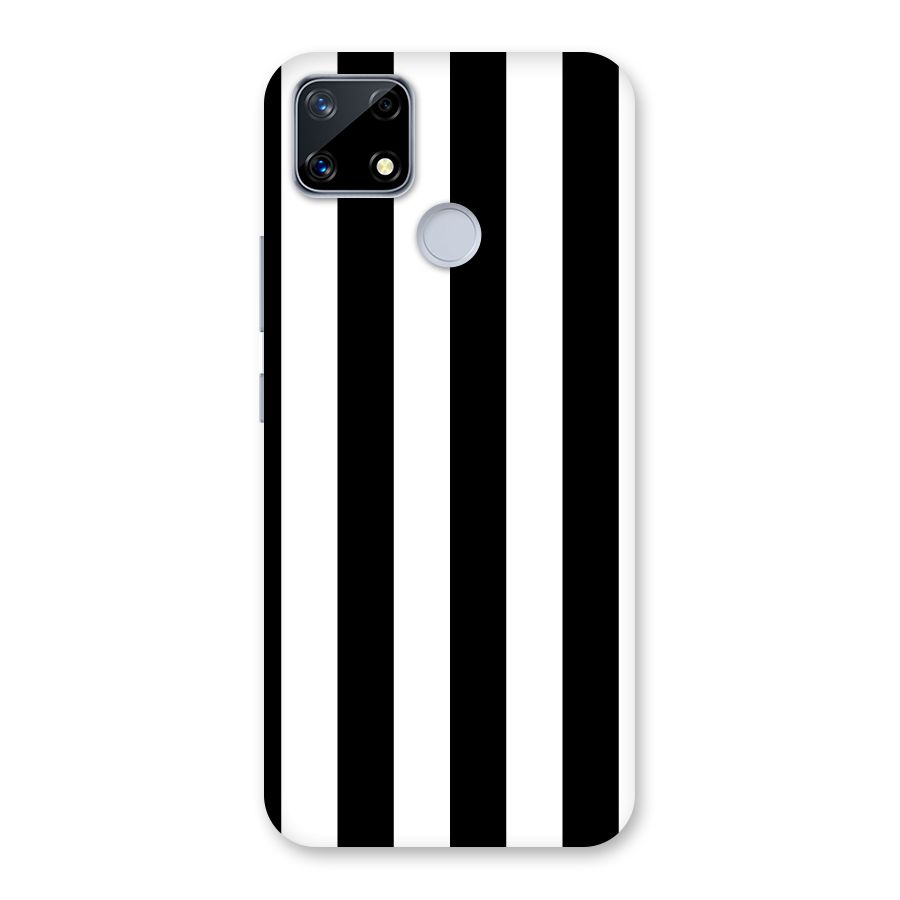 Lavish Black Stripes Back Case for Realme Narzo 20