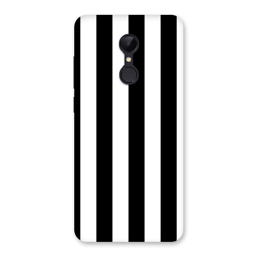 Lavish Black Stripes Back Case for Redmi 5