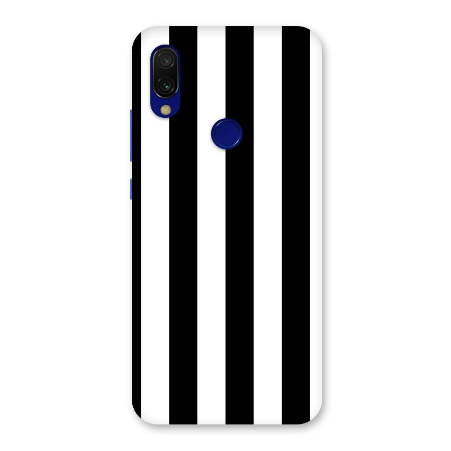 Lavish Black Stripes Back Case for Redmi 7