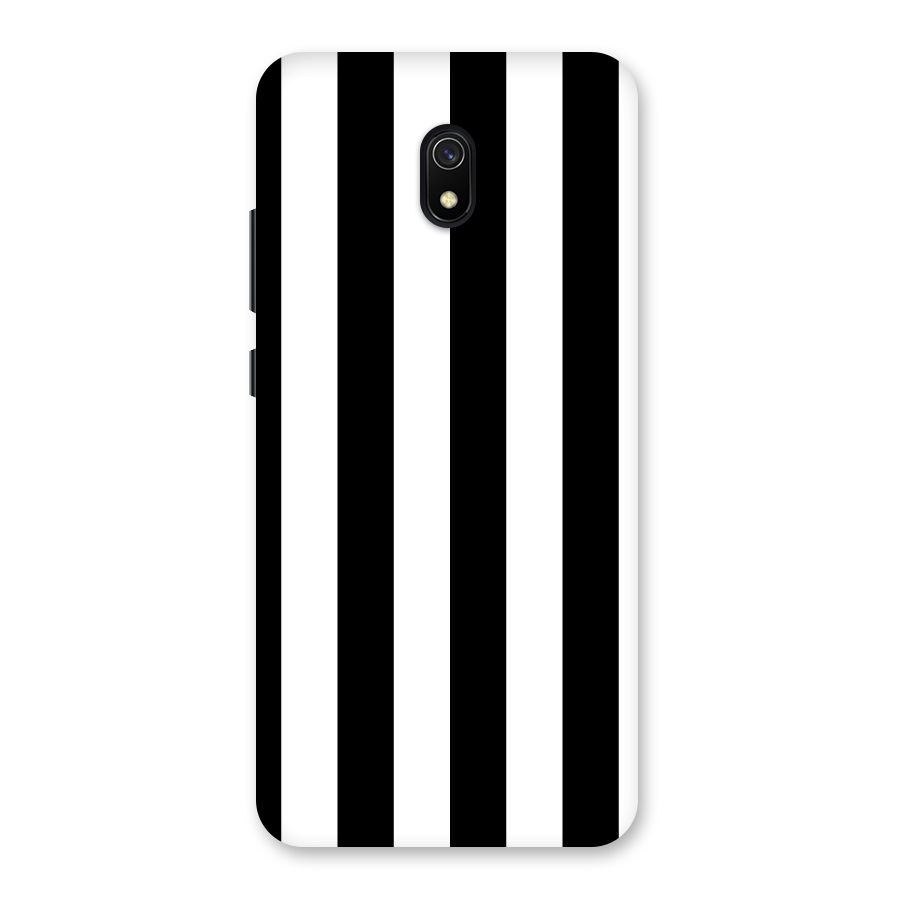 Lavish Black Stripes Back Case for Redmi 8A