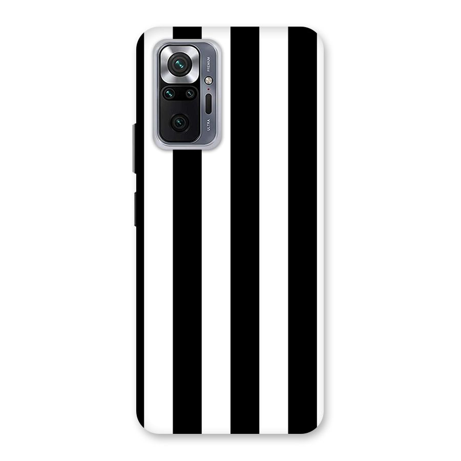 Lavish Black Stripes Back Case for Redmi Note 10 Pro