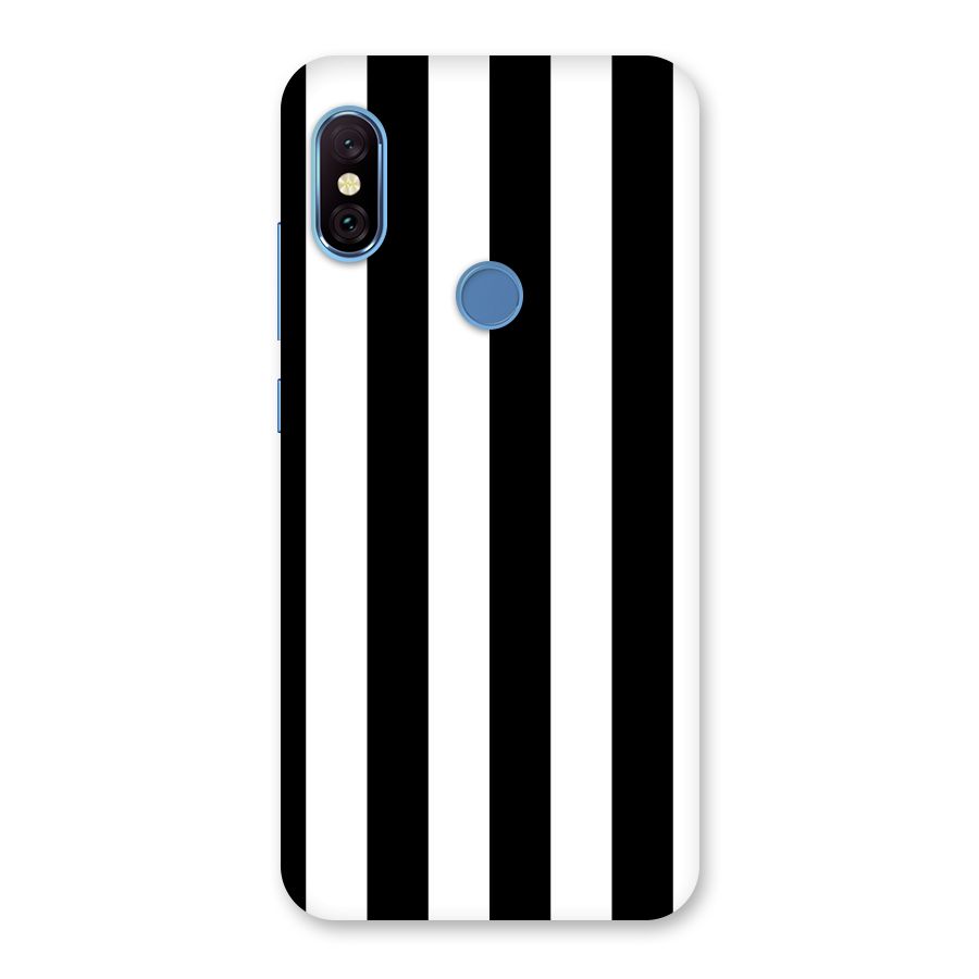 Lavish Black Stripes Back Case for Redmi Note 6 Pro