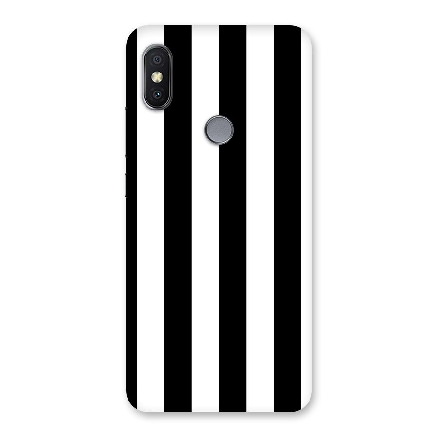 Lavish Black Stripes Back Case for Redmi Y2