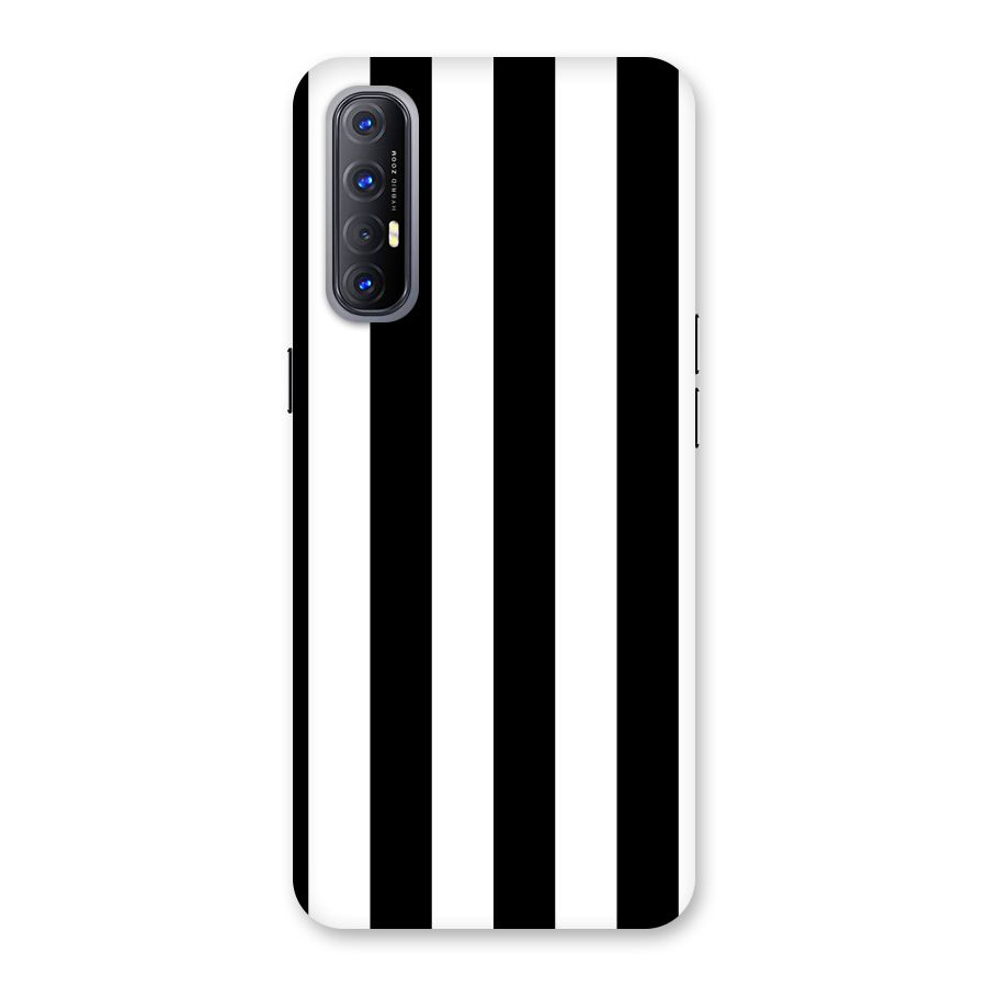 Lavish Black Stripes Back Case for Reno3 Pro