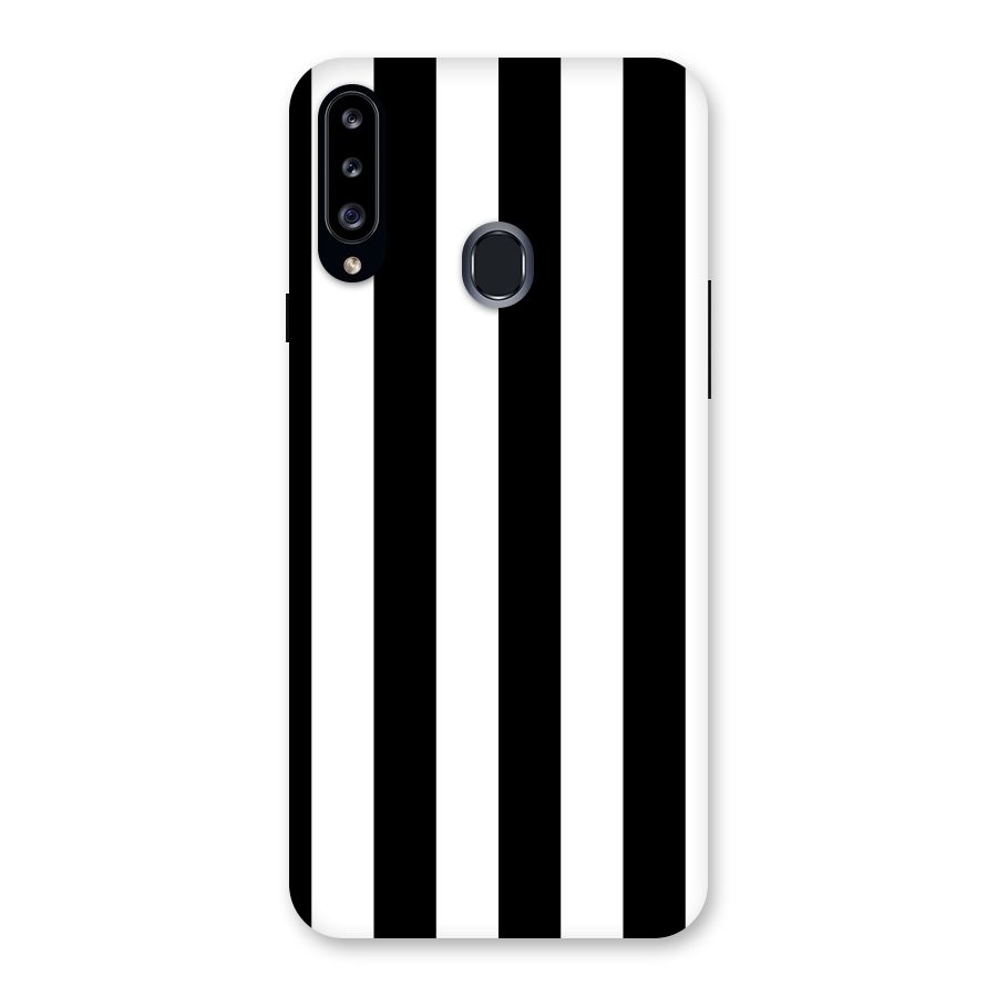 Lavish Black Stripes Back Case for Samsung Galaxy A20s