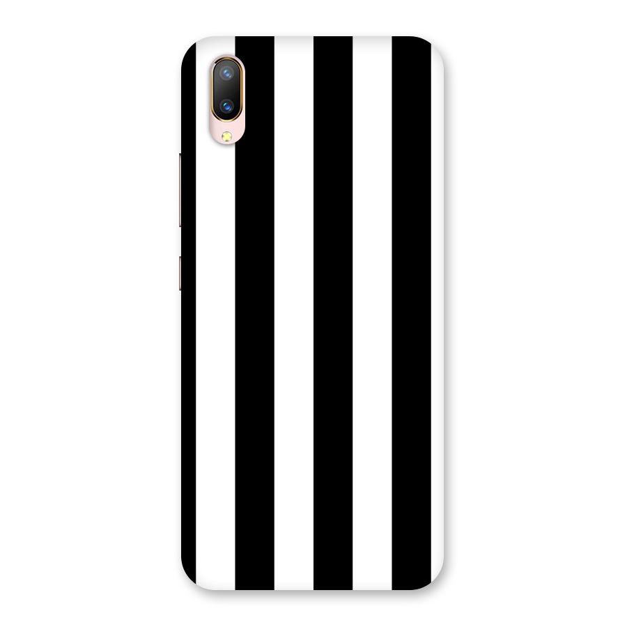 Lavish Black Stripes Back Case for Vivo V11 Pro