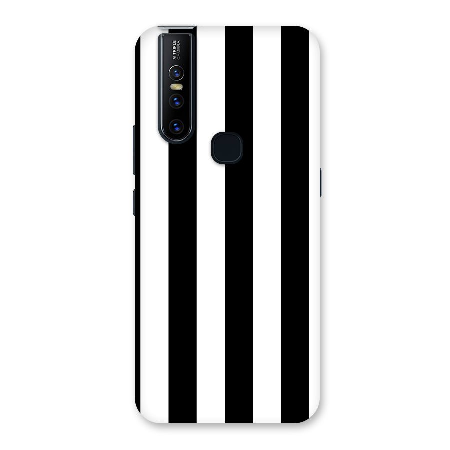 Lavish Black Stripes Back Case for Vivo V15