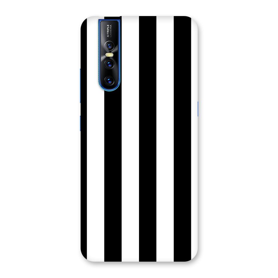 Lavish Black Stripes Back Case for Vivo V15 Pro