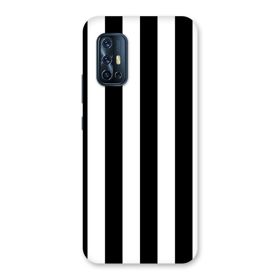 Lavish Black Stripes Back Case for Vivo V17