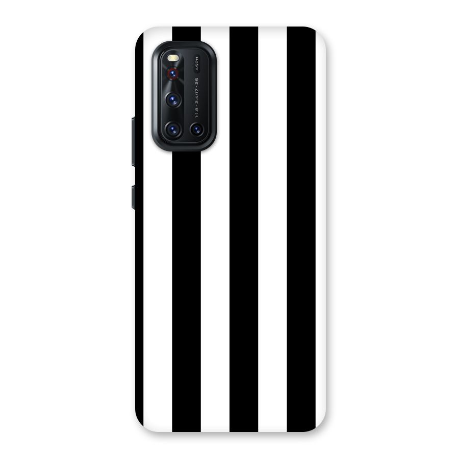 Lavish Black Stripes Back Case for Vivo V19