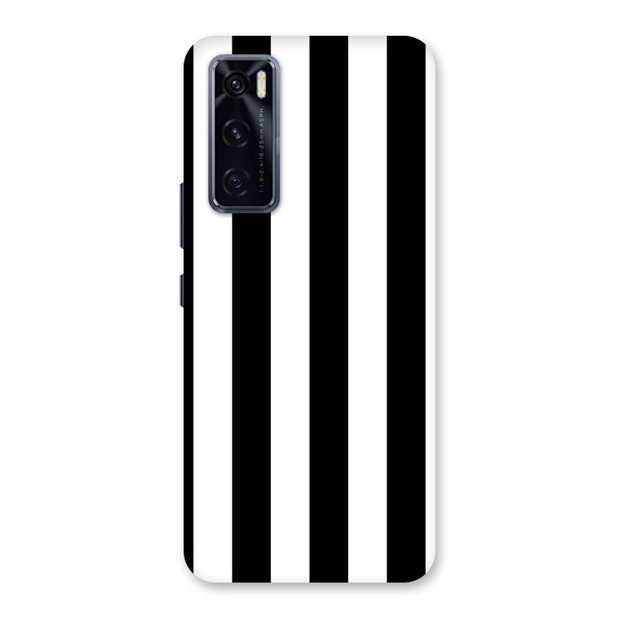 Lavish Black Stripes Back Case for Vivo V20 SE