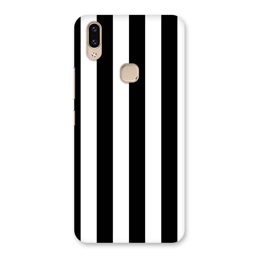 Lavish Black Stripes Back Case for Vivo V9 Youth