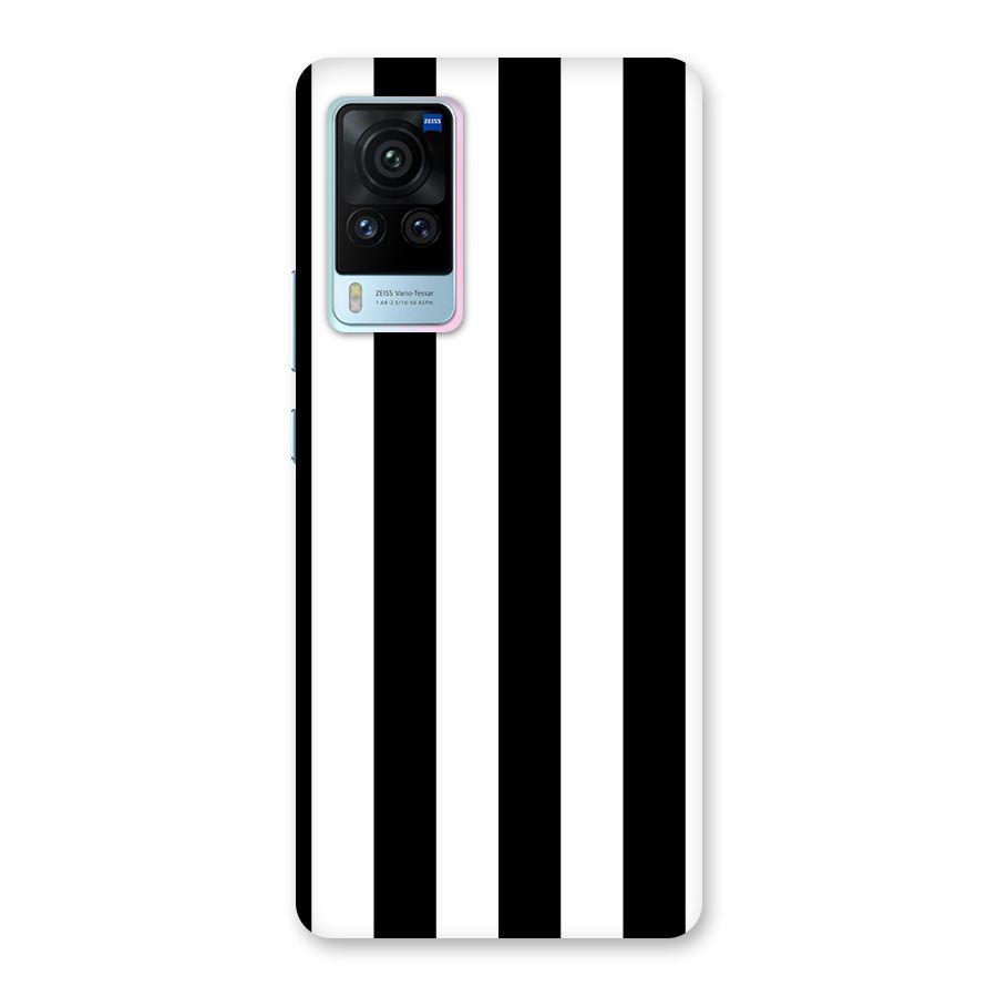 Lavish Black Stripes Back Case for Vivo X60 Pro