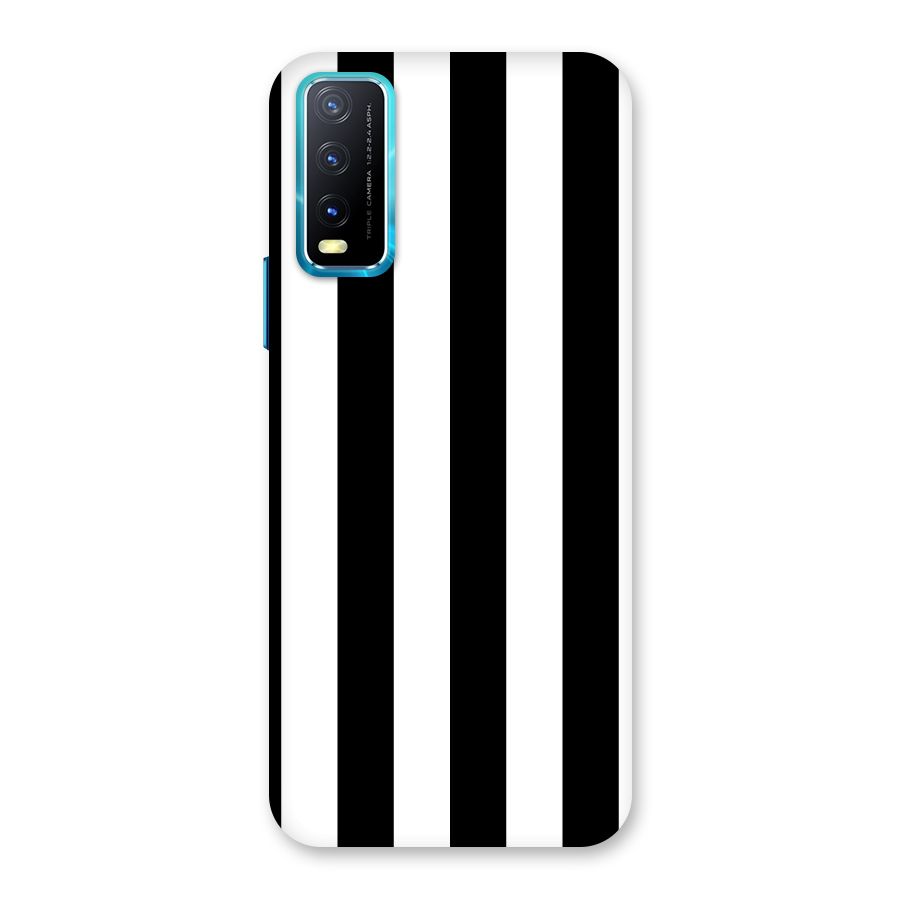 Lavish Black Stripes Back Case for Vivo Y20