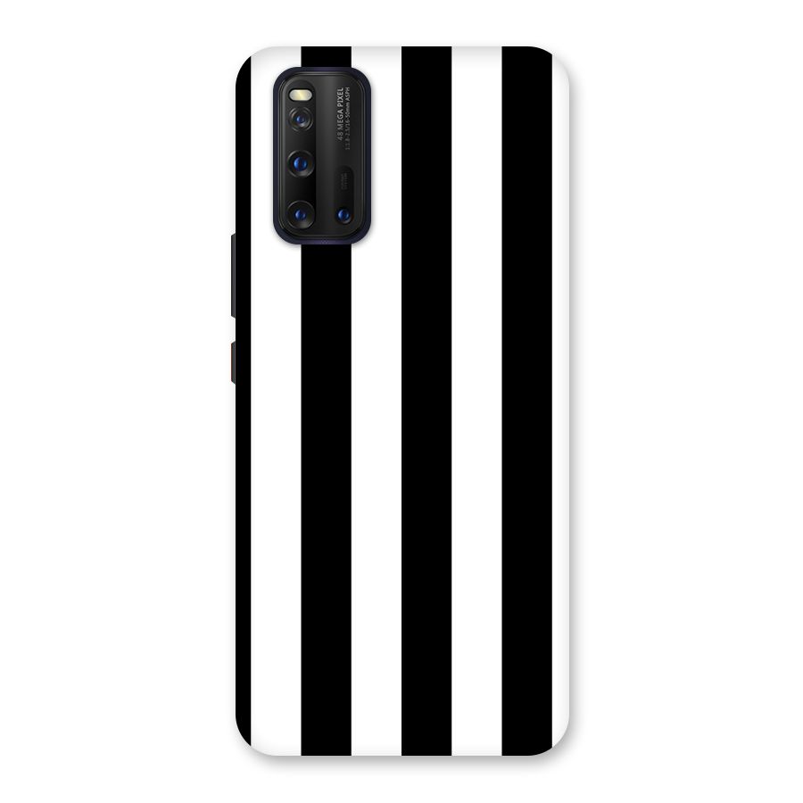 Lavish Black Stripes Back Case for Vivo iQOO 3