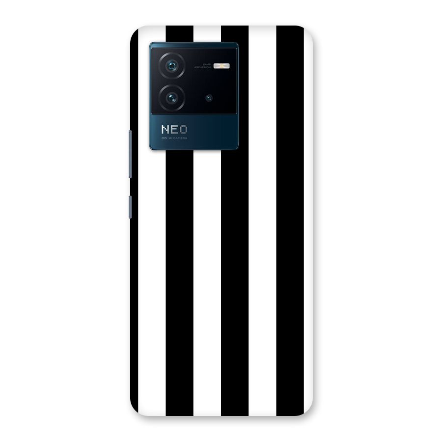 Lavish Black Stripes Back Case for Vivo iQOO Neo 6 5G