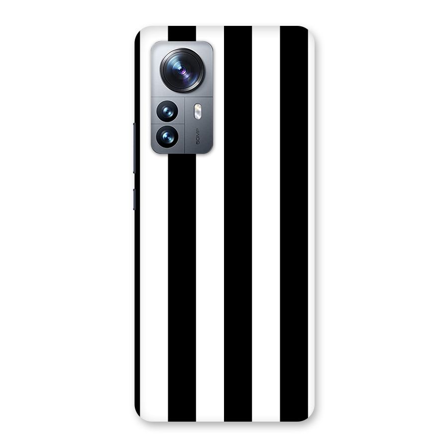 Lavish Black Stripes Back Case for Xiaomi 12 Pro