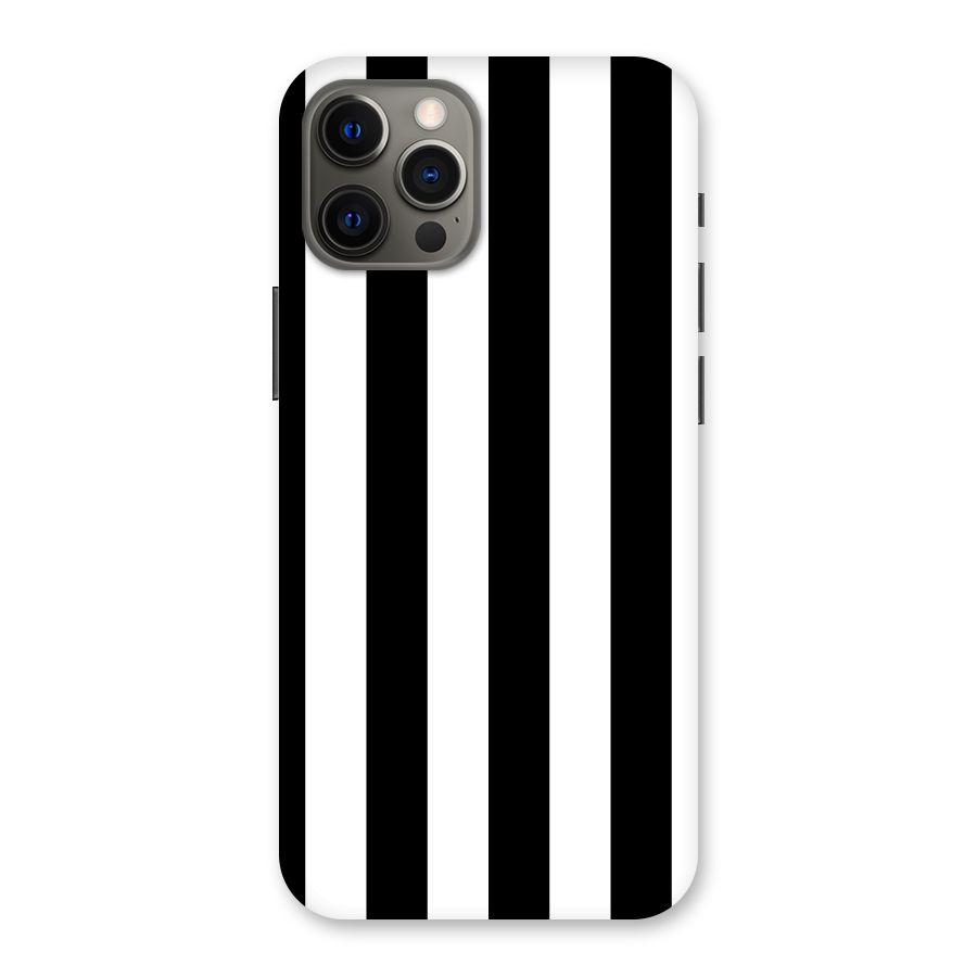 Lavish Black Stripes Back Case for iPhone 12 Pro Max
