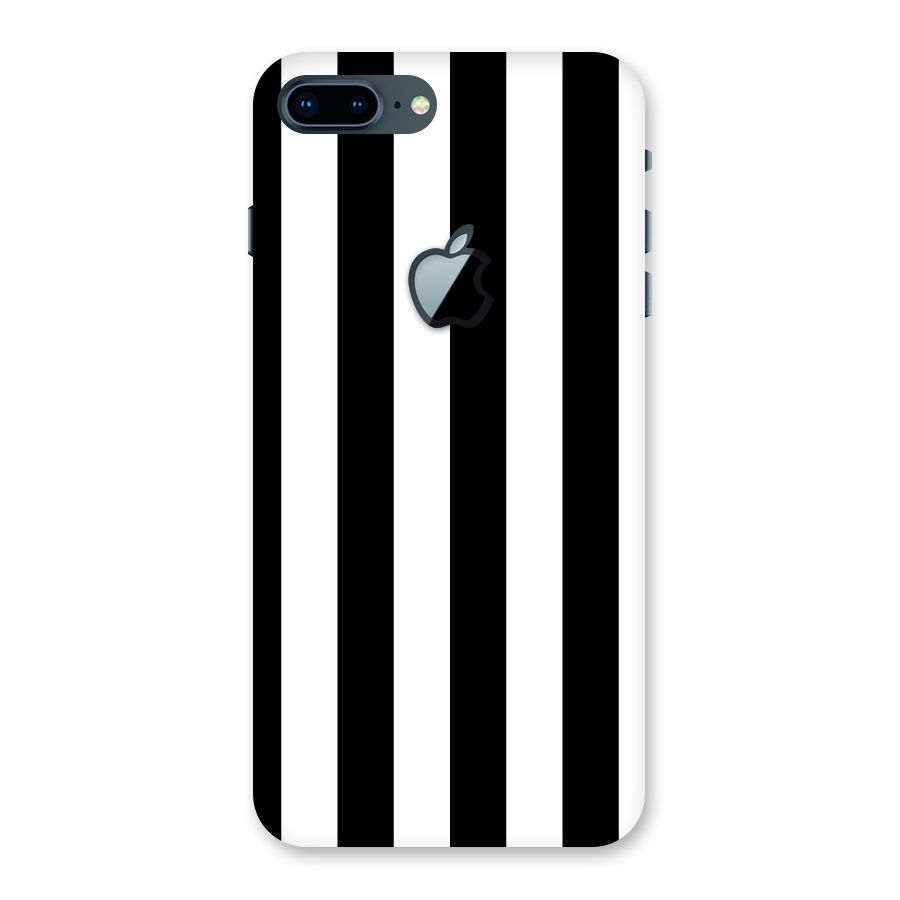 Lavish Black Stripes Back Case for iPhone 7 Plus Apple Cut