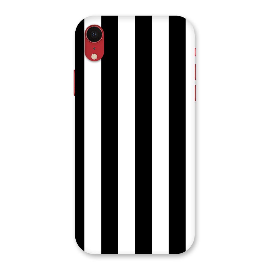 Lavish Black Stripes Back Case for iPhone XR