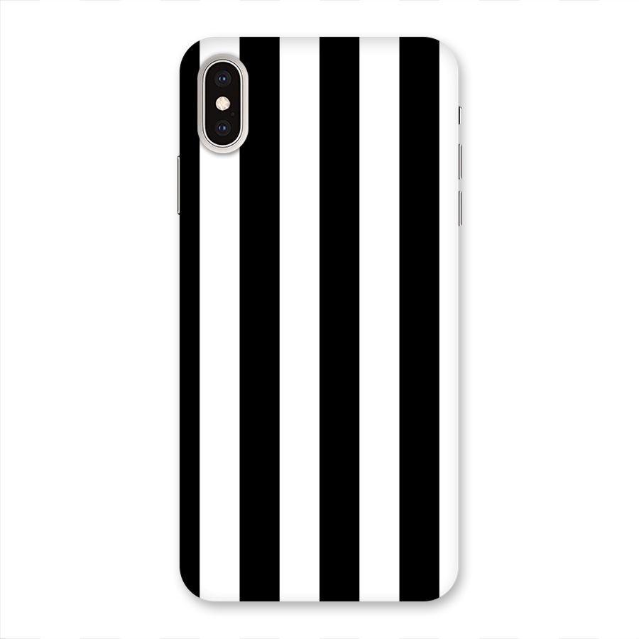 Lavish Black Stripes Back Case for iPhone XS Max