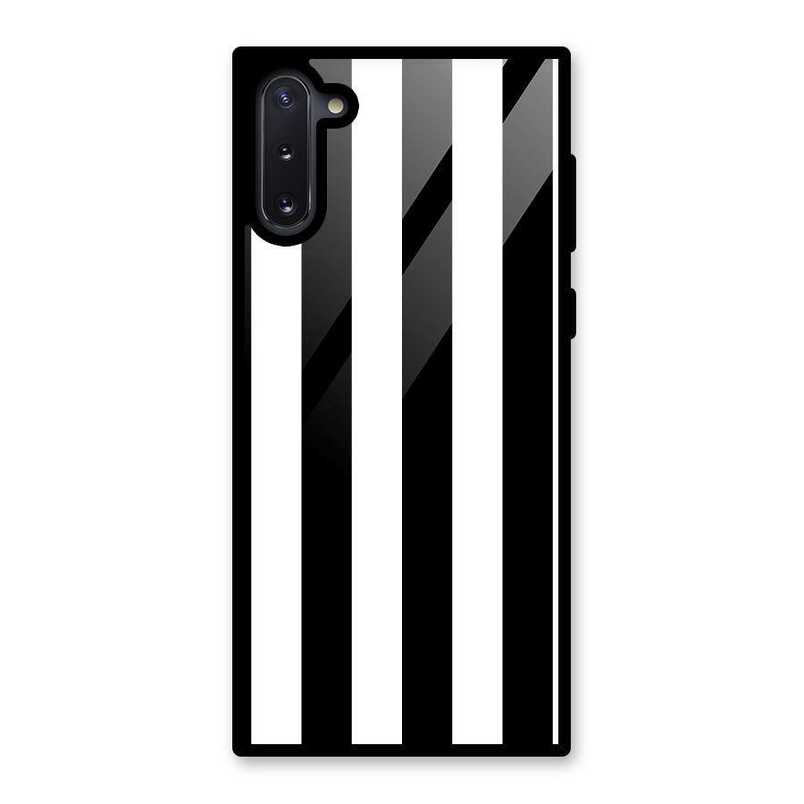 Lavish Black Stripes Glass Back Case for Galaxy Note 10