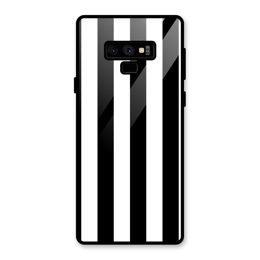 Lavish Black Stripes Glass Back Case for Galaxy Note 9