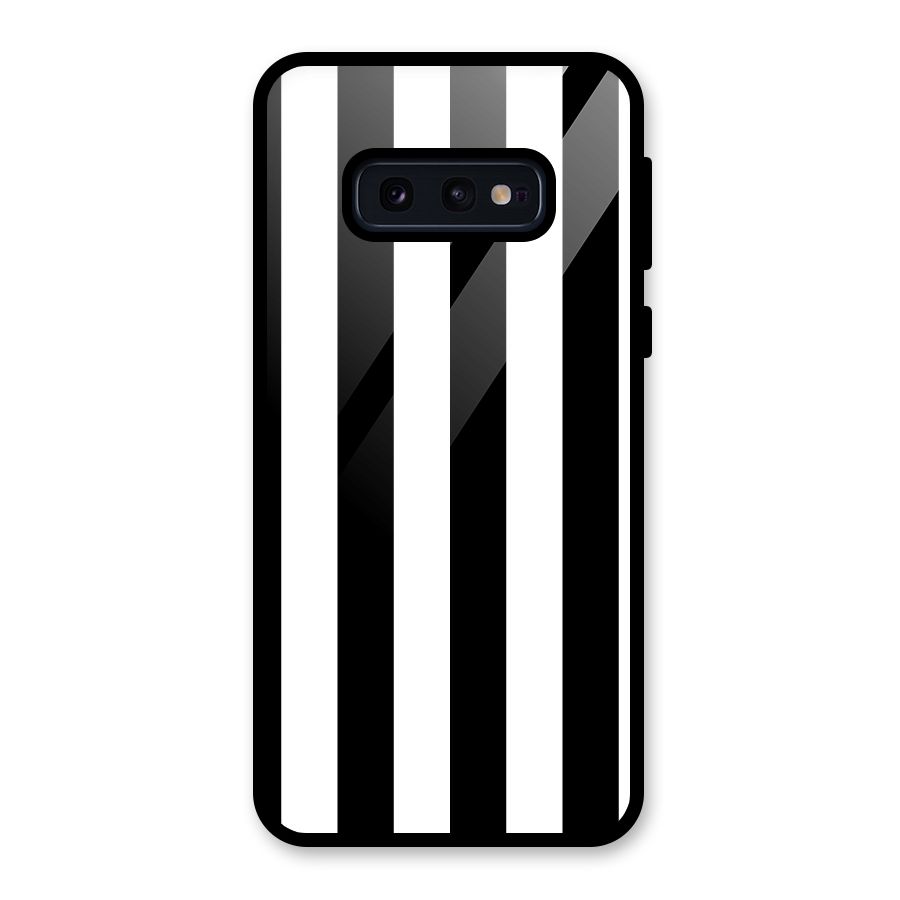 Lavish Black Stripes Glass Back Case for Galaxy S10e