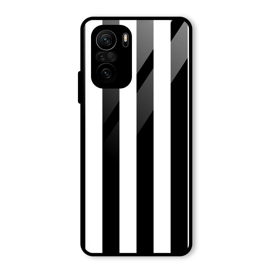 Lavish Black Stripes Glass Back Case for Mi 11X Pro