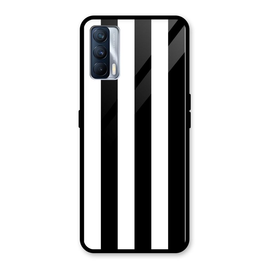 Lavish Black Stripes Glass Back Case for Realme X7