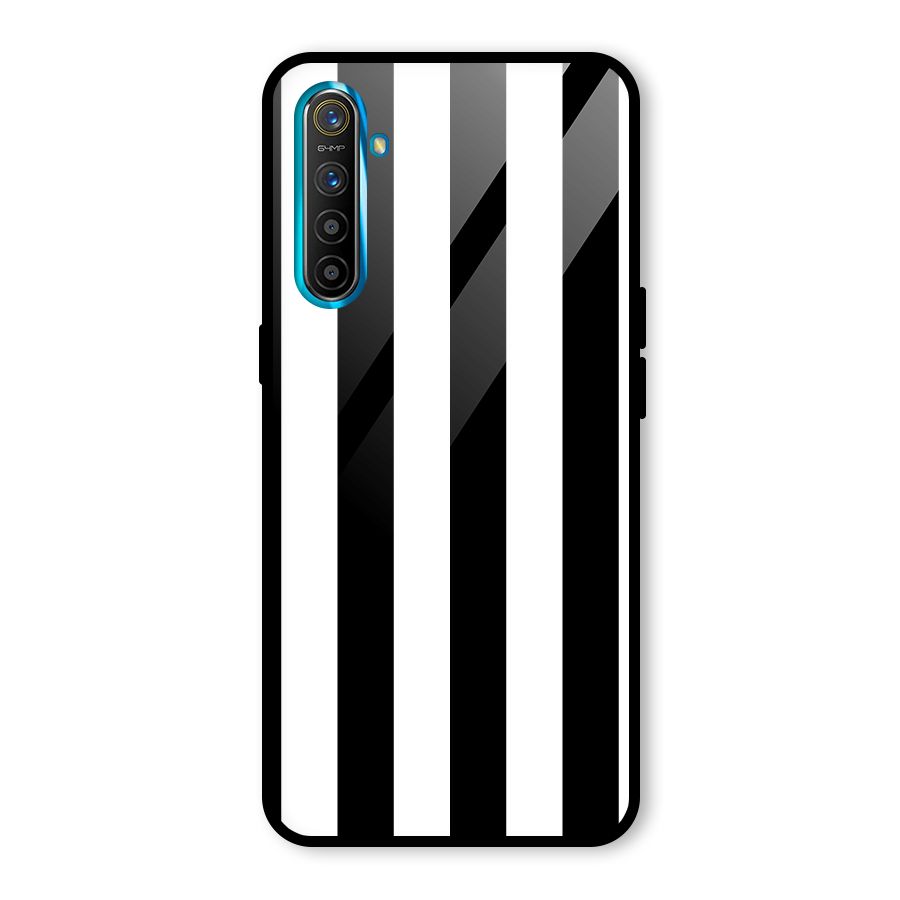 Lavish Black Stripes Glass Back Case for Realme XT
