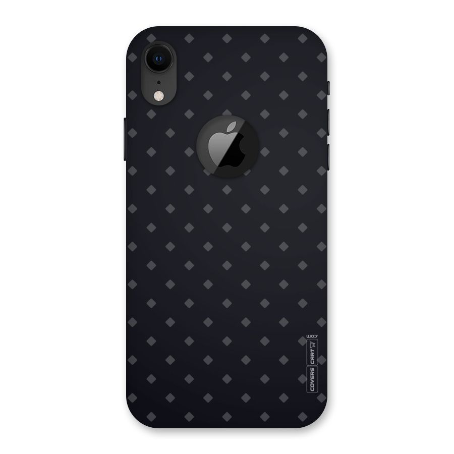 Lavish Diamond Pattern Back Case for iPhone XR Logo Cut